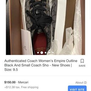 Coach empire outline shoes